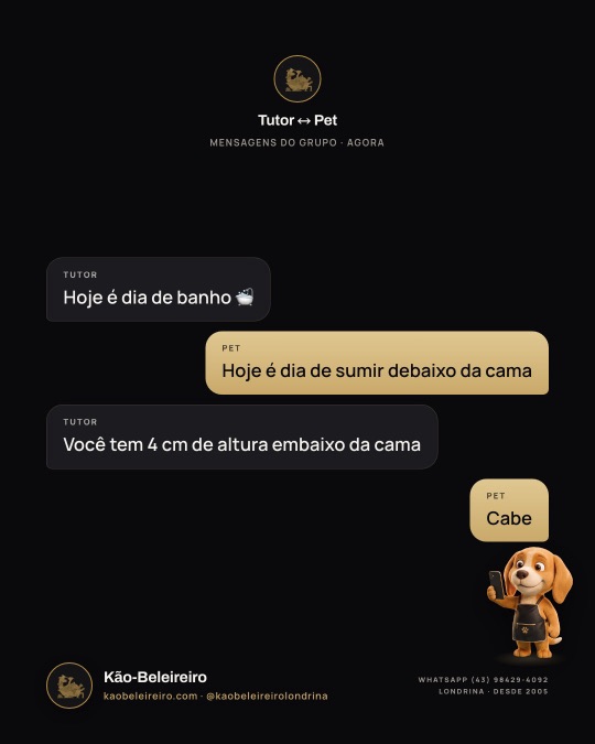 Tutor ↔ Pet — Hoje é dia de banho 🛁