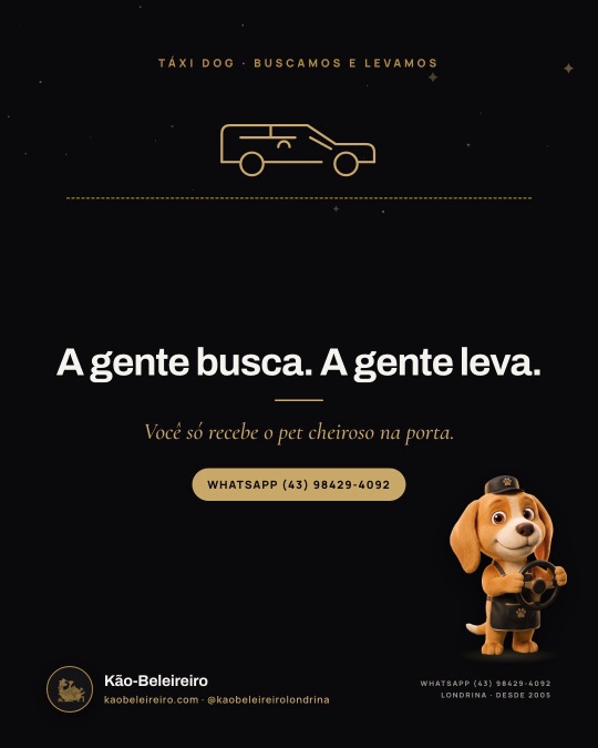 A gente busca. A gente leva.