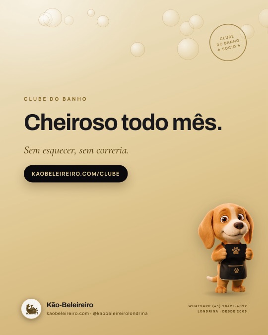 Cheiroso todo mês.